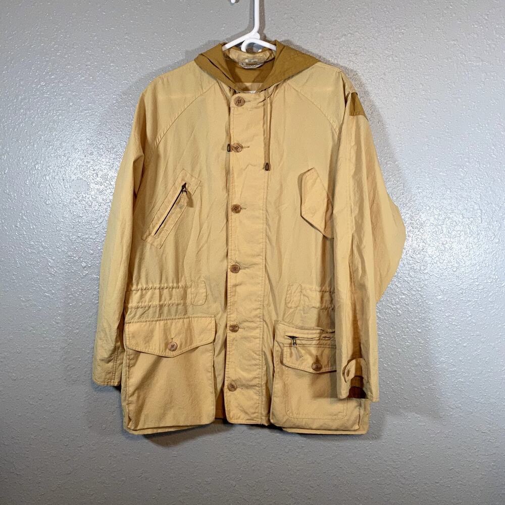 Just One Earth Joseph Abboud Small Trench Coat Jacket Tan Khaki Vintage Wind